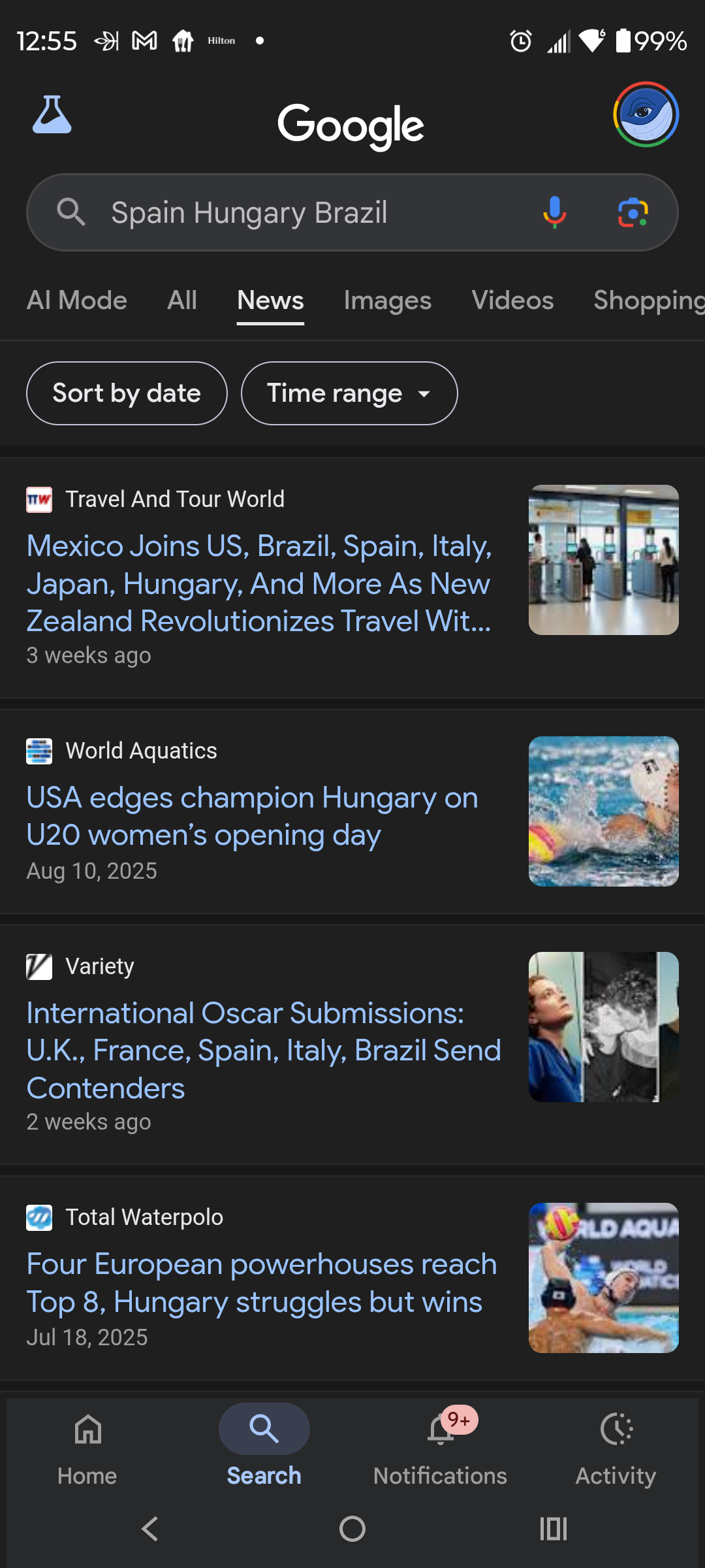 Spain Hungary Brazil