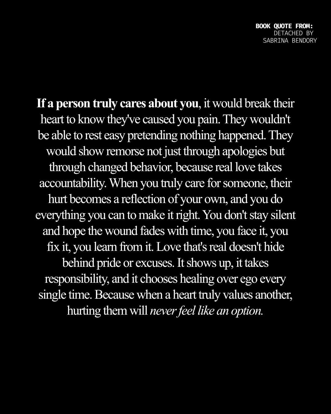 Love Is Taking Responsibility For Behavior