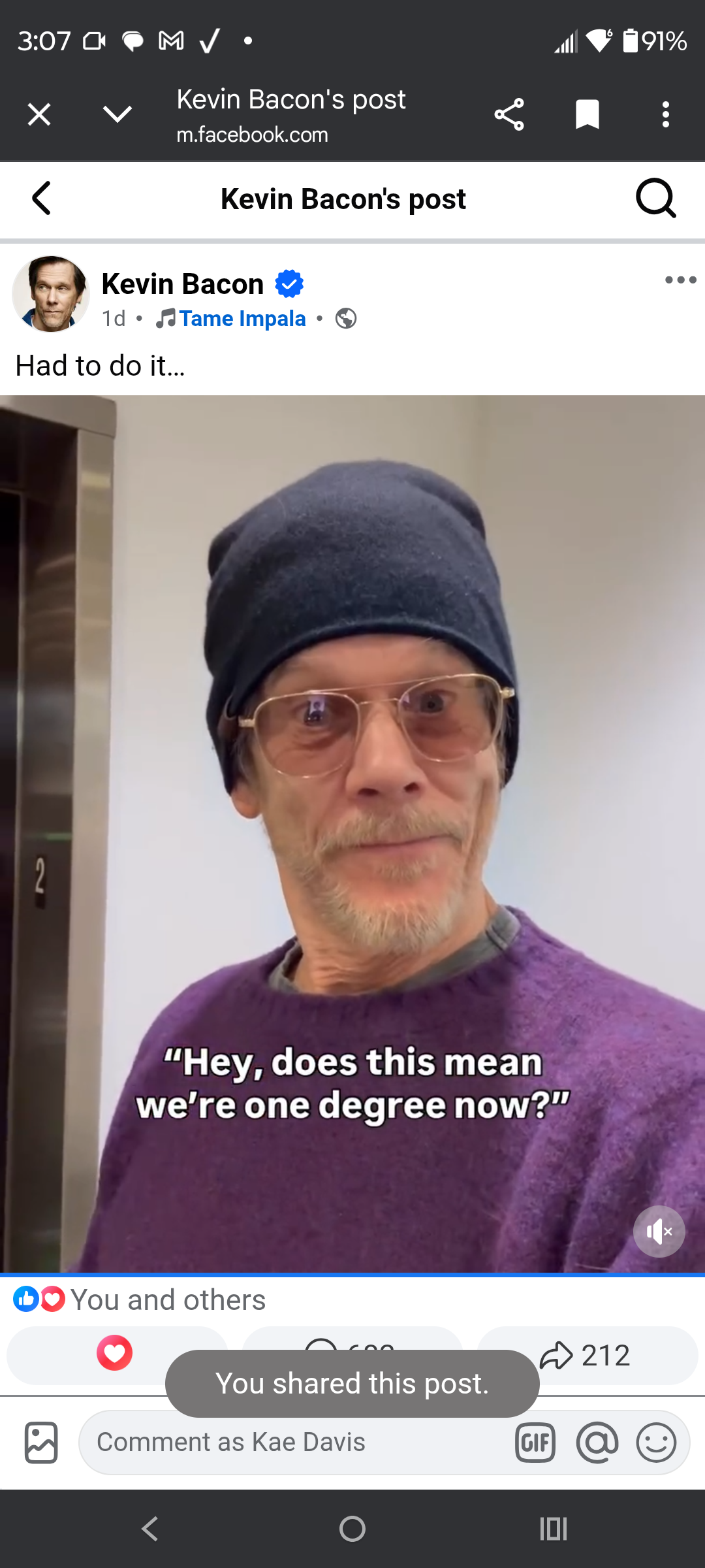 One Degree Of Separation