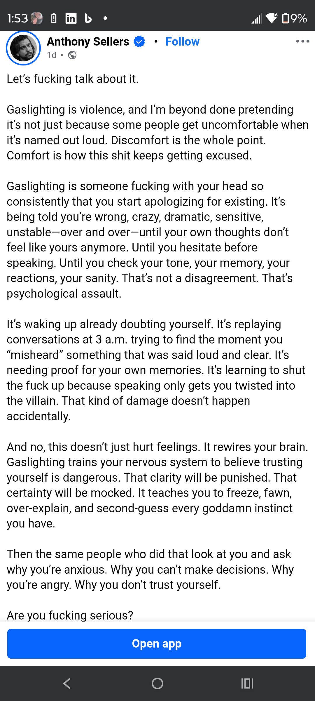 Gaslighting Is Violence