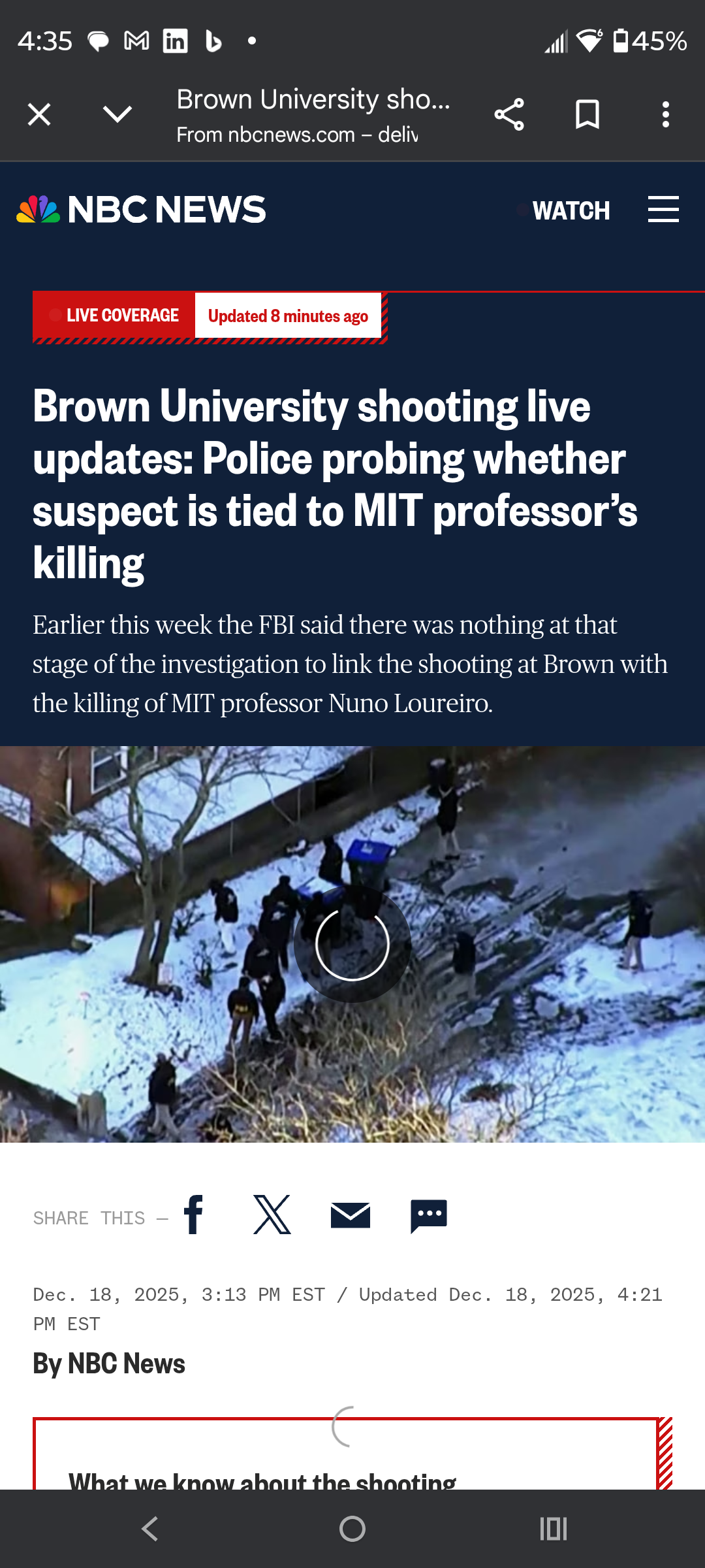 Brown University linked to MIT case?